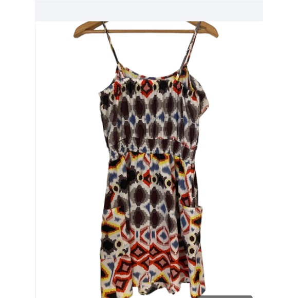 GEOMETRIC Pattern Sundress w/ POCKETS - Xhilaration - Size M - Picture 5 of 6